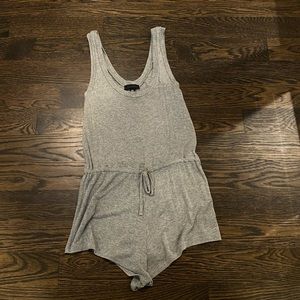 Saks Fifth Avenue Gray Romper - Small